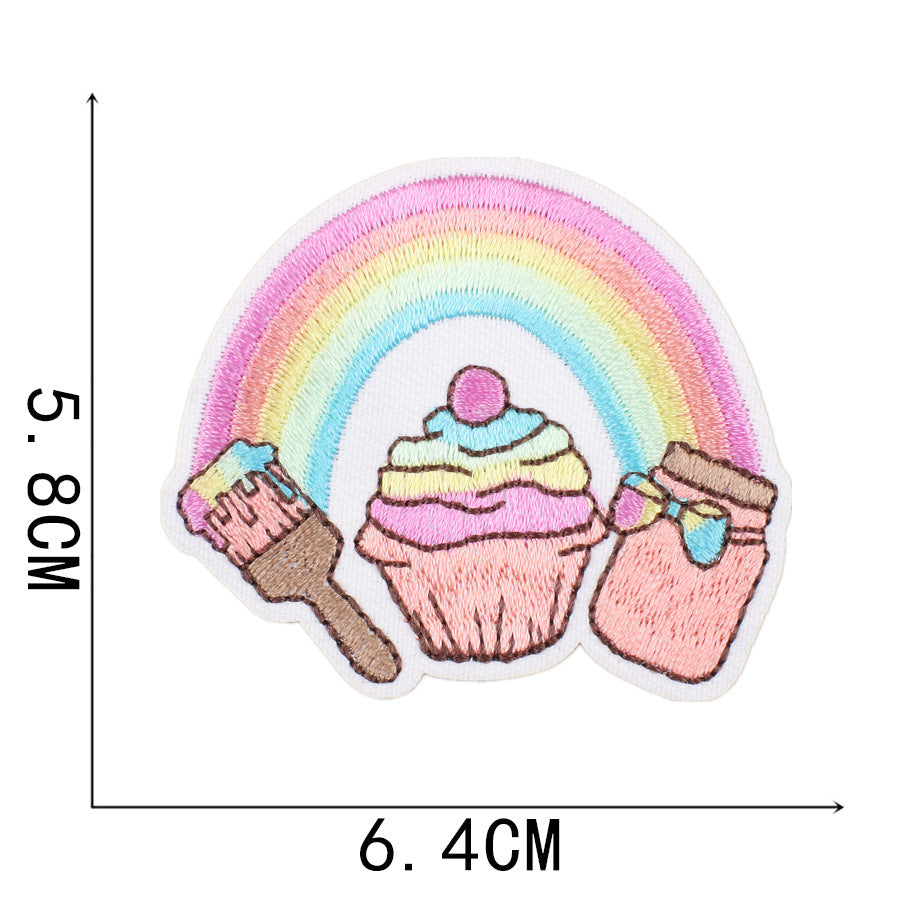 Wholesale New Summer Waves Embroidery Cloth Sticker